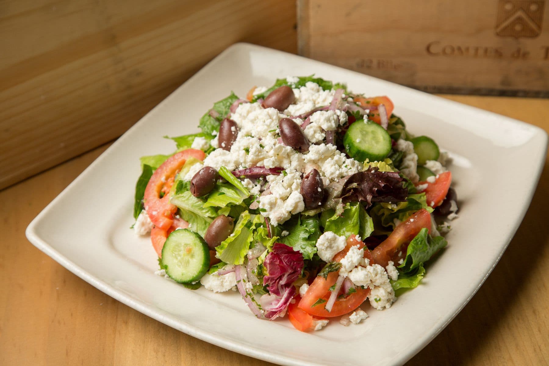 plate of salad